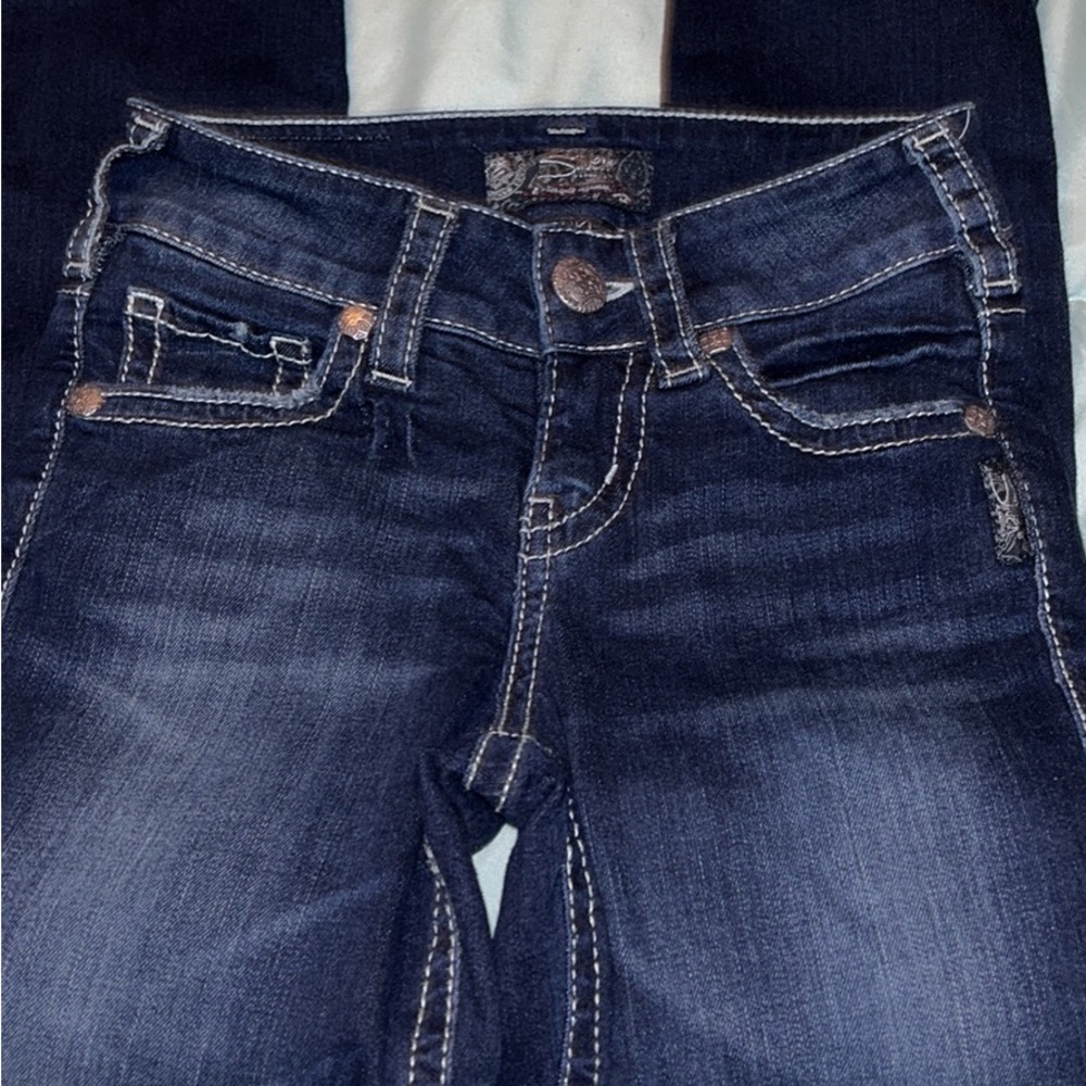 Silver capris size 24